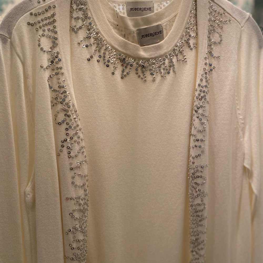 2 pc. Sequined sweater